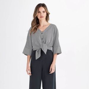 Vetta convertible Boyfriend Shirt in Striped